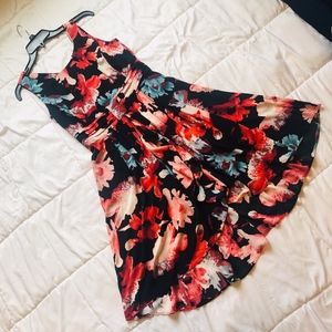 NYC Eva Mendez Black Flower Dress with Pockets